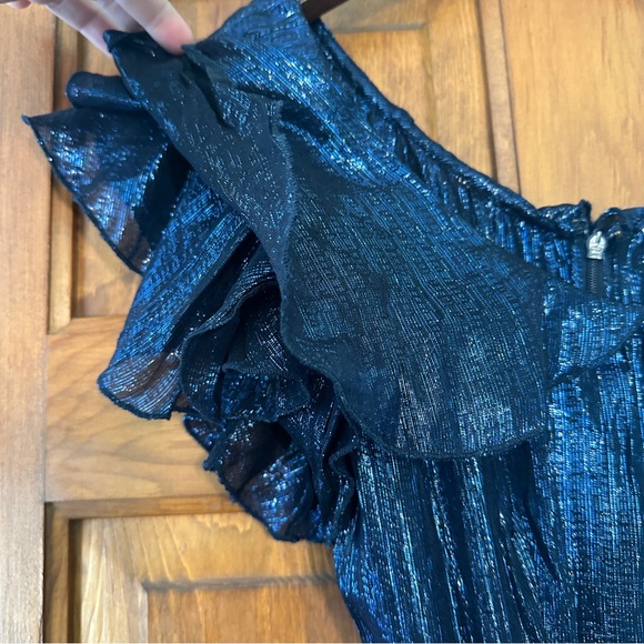 Alice McCall Night Moves Gown in Dark Blue Metallic size 0 - Picture 11 of 16